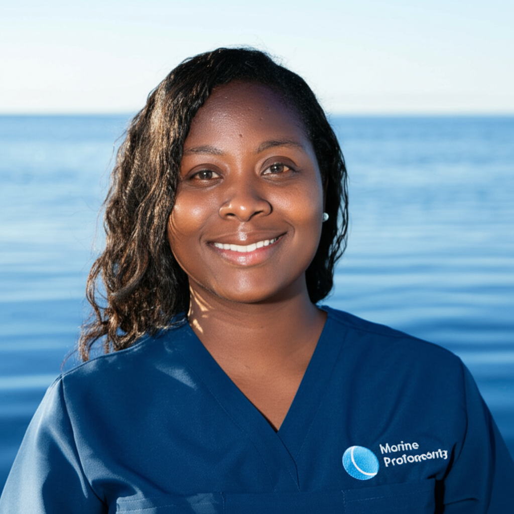 Marine Scientist using BlueDataSpace